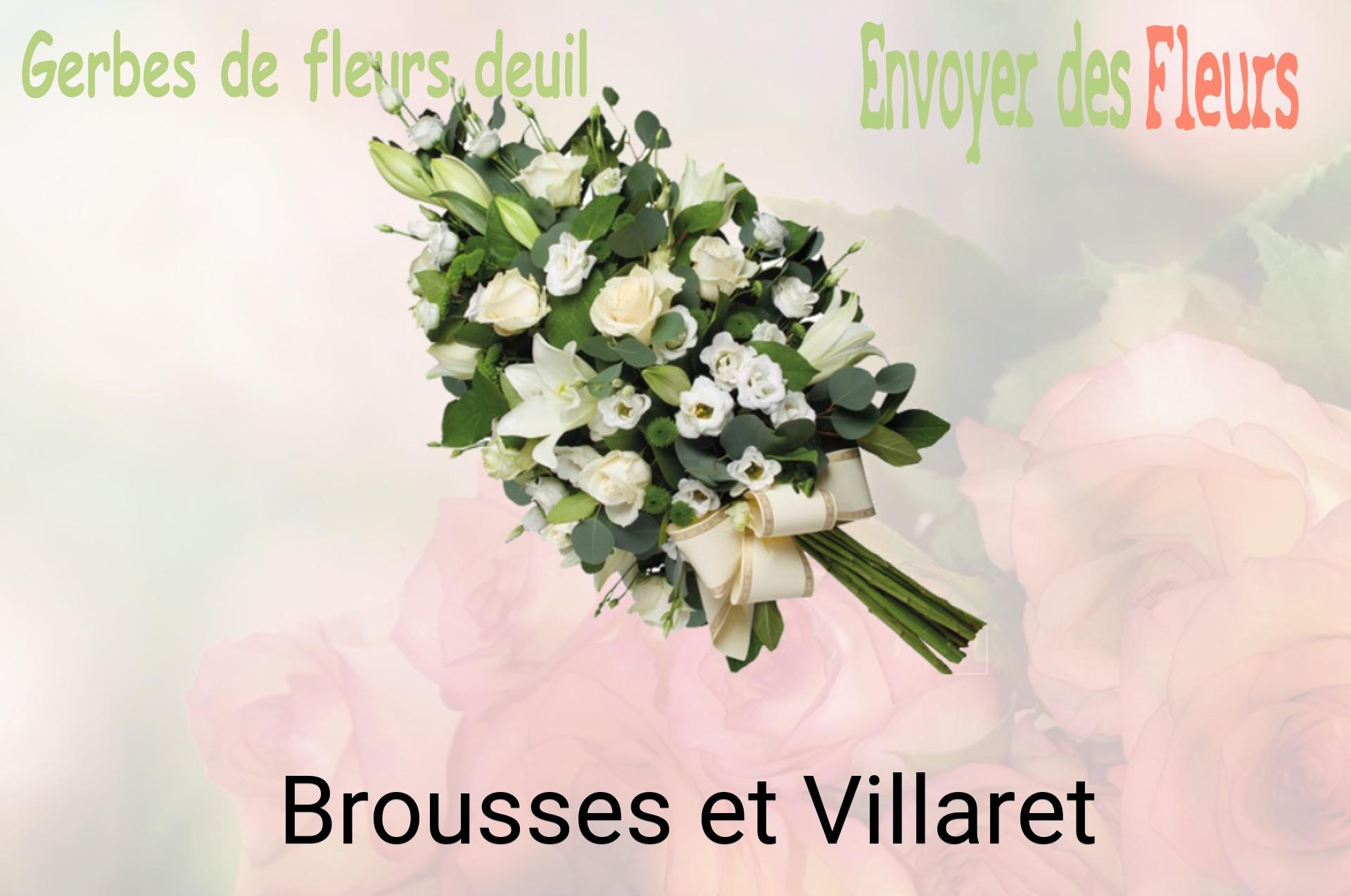 Gerbe de fleurs de deuil livrée à Brousses-et-Villaret
